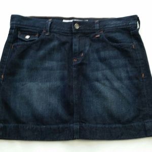 Old Navy Denim Mini Jeans Skirt front/Back pockets